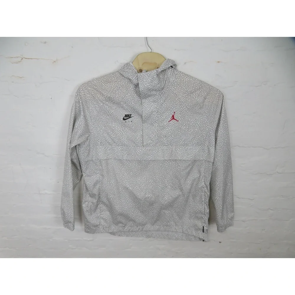Nike Air Jordan 1988 Wings Anorak Mens L Windbreaker White Cement AJ0428 Retro 3